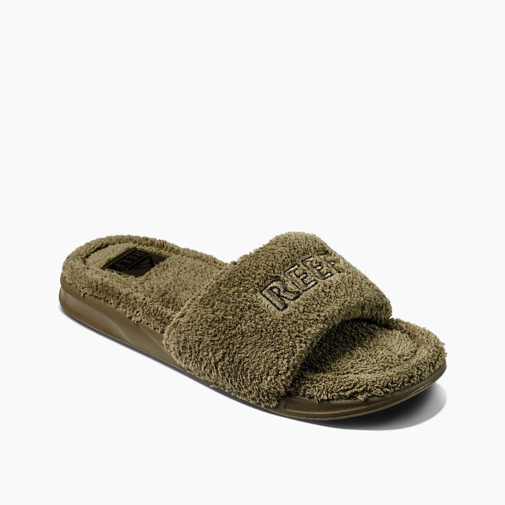 Reef Men's One Chill - Slippers Olive | 65823-GLES